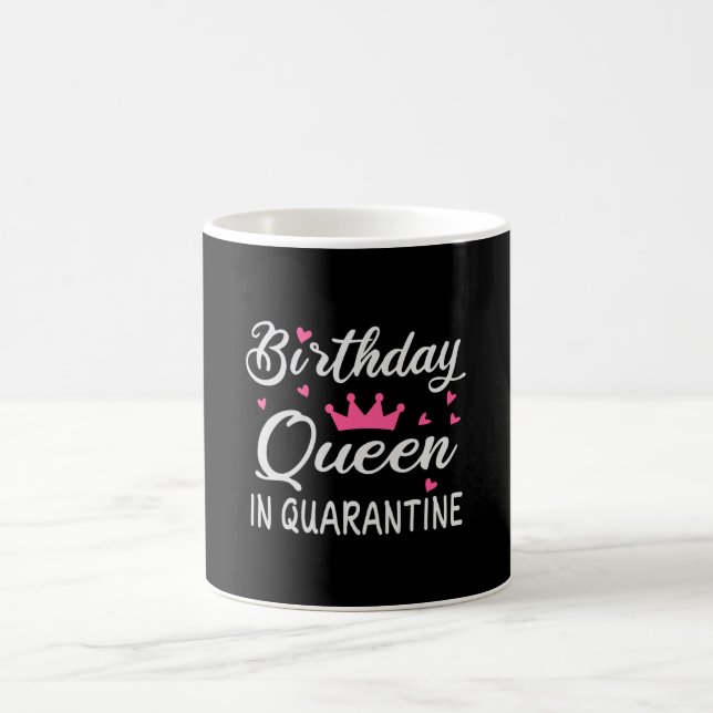 Birthday Queen in Quarantine Kaffeetasse (Mittel)