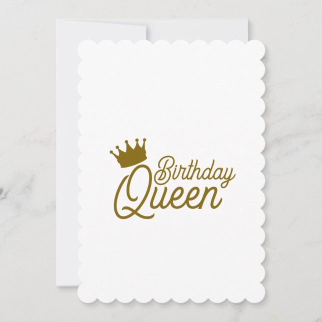 BIRTHDAY QUEEN INVITATIONS EINLADUNG (Vorderseite)