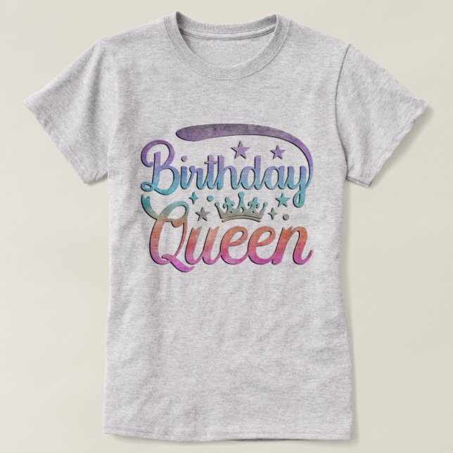 Birthday Queen T-Shirt (Design vorne)