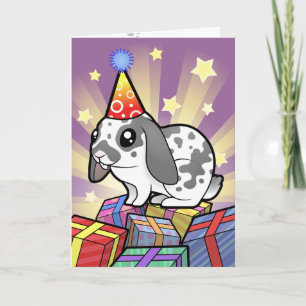 Birthday Rabbit (glattes, geschmeidiges Haar des D Karte