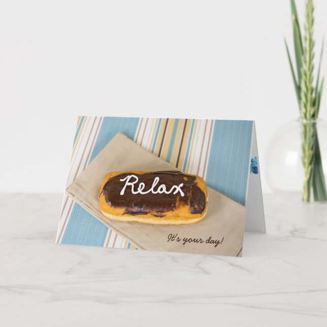 birthday-relax on donut karte (Vorderseite)