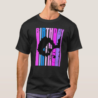 Birthday Retro Black Girls Peekaboo Afrikanischer  T-Shirt