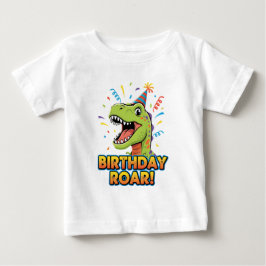 Birthday Roar Cute Dinosaur Birthday Party Design Baby T-shirt