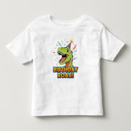 Birthday Roar Cute Dinosaur Birthday Party Design Kleinkind T-shirt