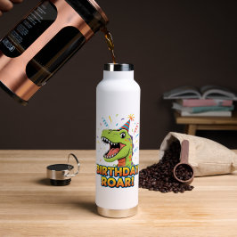 Birthday Roar Cute Dinosaur Birthday Party Design Trinkflasche