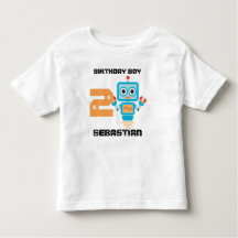 Birthday Robot Age Tshirt
