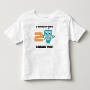 Birthday Robot Age Tshirt
