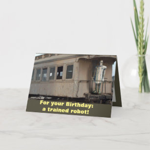BIRTHDAY ROBOT PUN von Jetpackcorps Karte