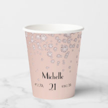 Birthday Rose Goldblush Name Diamanten