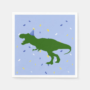 "Birthday-Saurus" Kinderkind's Blue Dinosaurier Ge Serviette