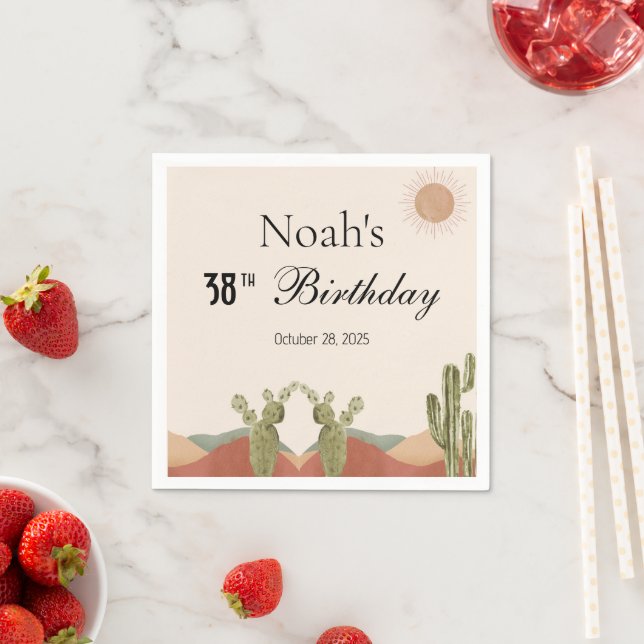 Birthday  serviette (Beispiel)