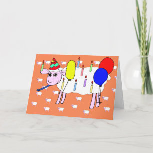 Birthday Sheep Karte