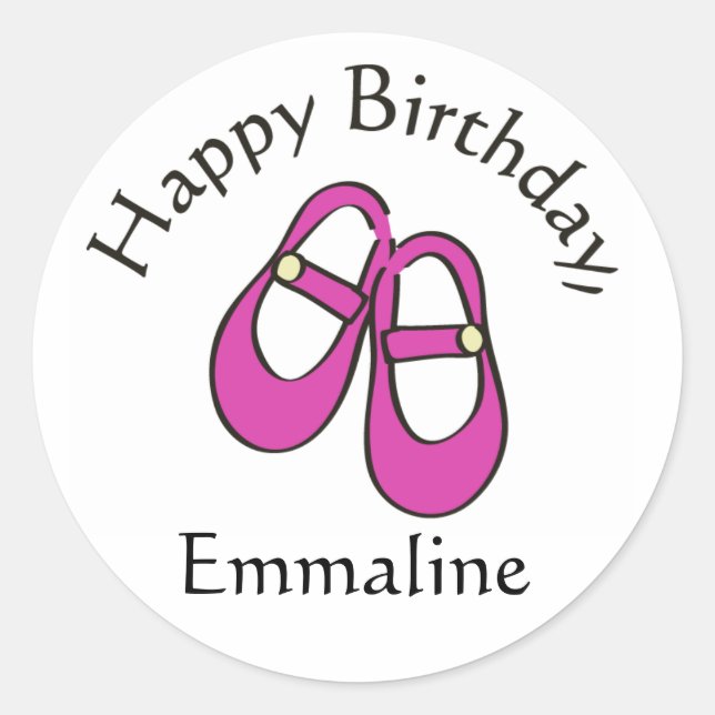 Birthday Shoes Stickers (Vorderseite)