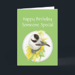Birthday Someone Special Chickadee Sunflower Bird Karte<br><div class="desc">Birthday Someone Special Chickadee & Sunflower Garden Bird Nature,  Wildlife</div>