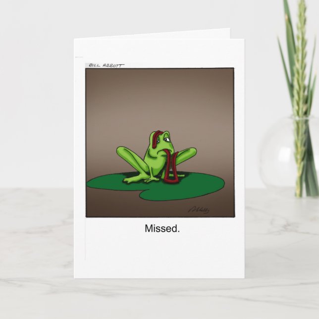 Birthday Spaß Card Funny Frogs Karte (Vorderseite)