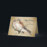Birthday Special Friends Kestrel Falcon Bird Karte<br><div class="desc">Falknerei - Falconeria Locarno</div>