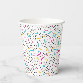 Birthday Sprinkles Candy Pattern Pappbecher