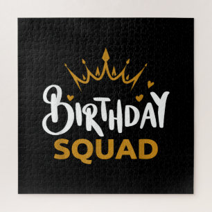 Birthday Squad Party Matching Family Group Funny B