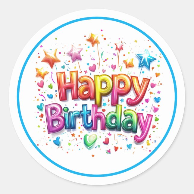 Birthday Stickers (Vorderseite)