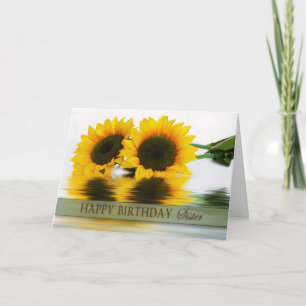 BIRTHDAY - SUNFLOWERS -  SISTER KARTE