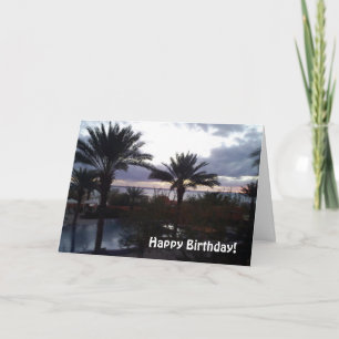 Birthday Sunset Card Karte