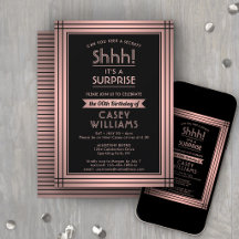 Birthday Surprise Party Elegante Rose