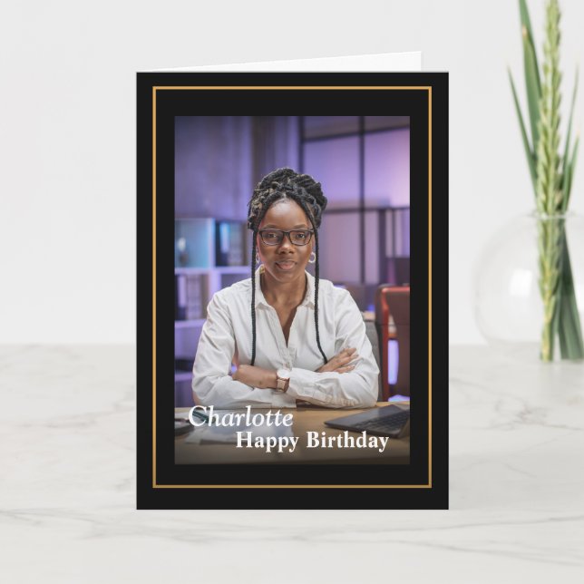 Birthday Sweetheart Foto Custom Karte (Vorderseite)