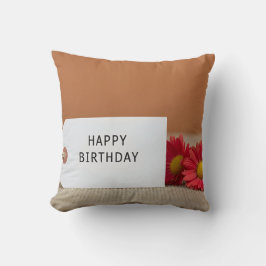Birthday tag flower decoration kissen