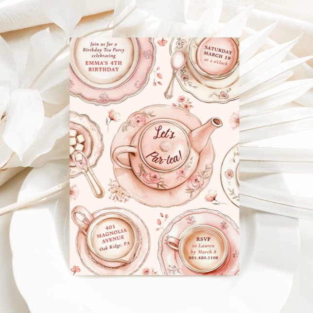 Birthday Tea Party Einladung (Von Creator hochgeladen)