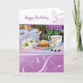 Birthday Tea Party Karte