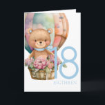 Birthday Teddy Bären Ballon 18TH Karte<br><div class="desc">Birthday Teddy Bären Ballon 18TH Card Sweet Baby Teddy tragen personalisierte Babykarte für einen Jungen. Wir können frühzeitig warten. Klicken Sie auf die Schaltfläche "Anpassen!",  um die Textgröße,  Textfarbe,  den Stil des Schriftartes und mehr zu ändern!</div>