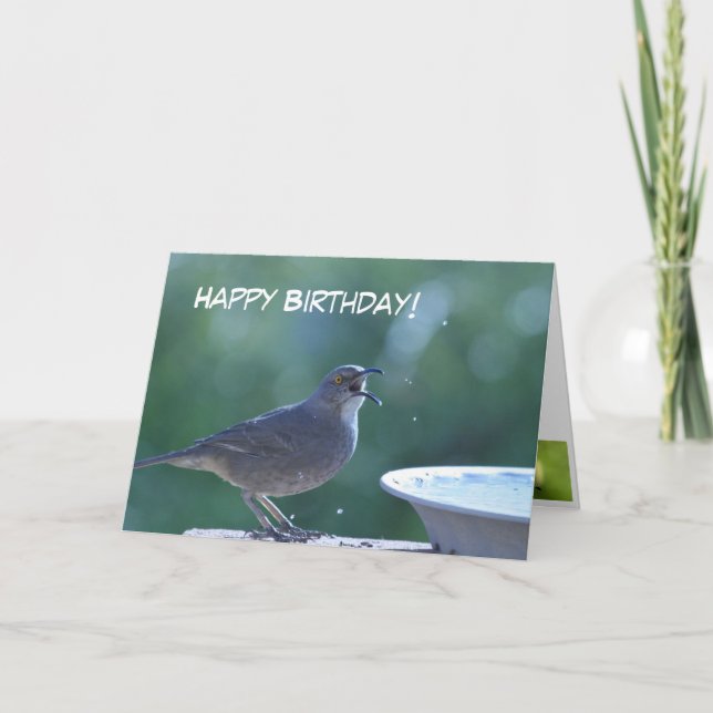 Birthday Thrasher Karte (Vorderseite)