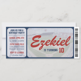 Birthday Ticket für die amerikanische Marine und d Einladung