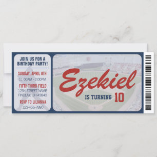 Birthday Ticket für die amerikanische Marine und d Einladung