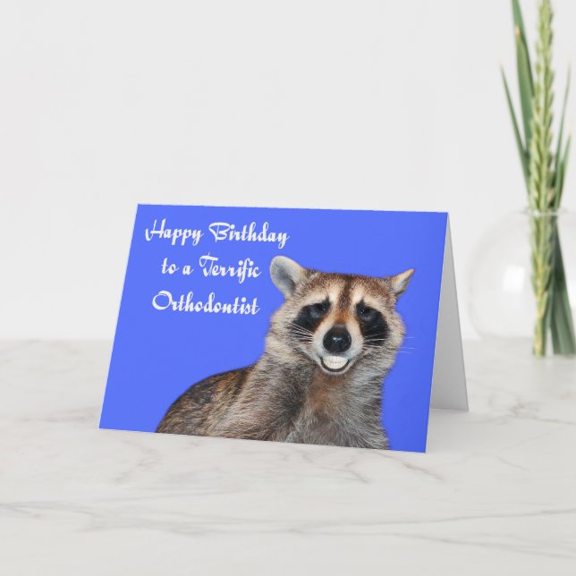 Birthday To Orthodontist Greeting Card Karte (Vorderseite)