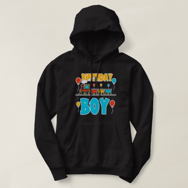 Birthday Train Boy Hoodie (Design vorne)