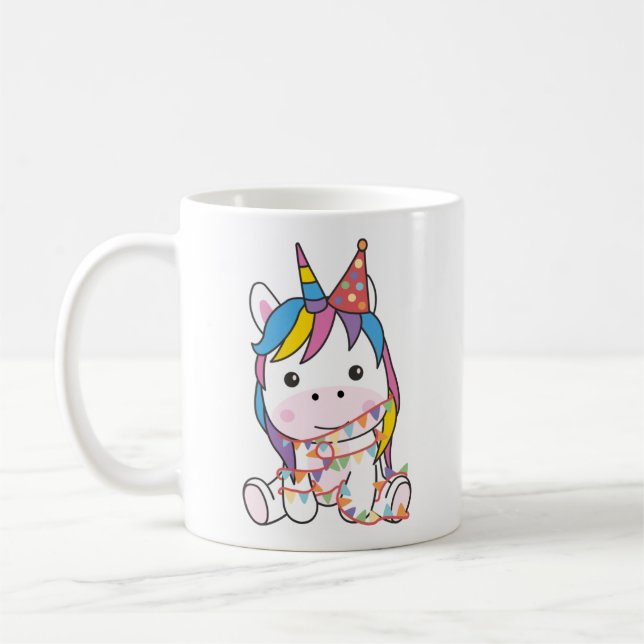 Birthday Unicorn For Kids A Birthday Coffee Mug Kaffeetasse (Links)
