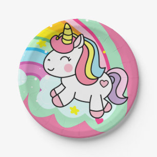 Birthday Unicorn Pappteller
