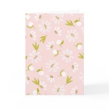 Birthday White Watercolor Daisies