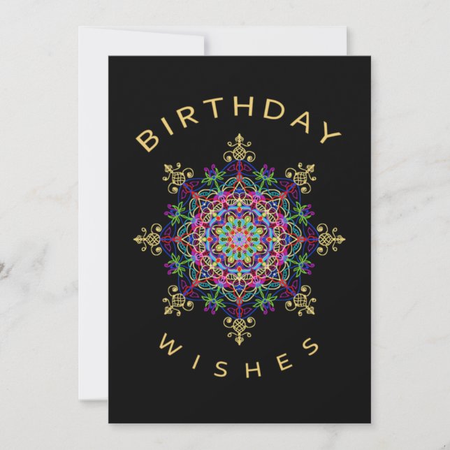 Birthday Wises Karte (Vorderseite)