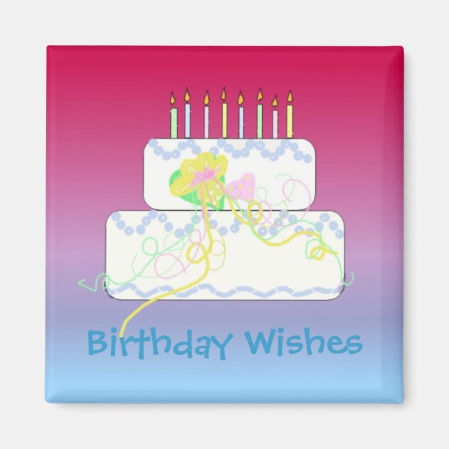 Birthday Wises Magnet (Vorne)