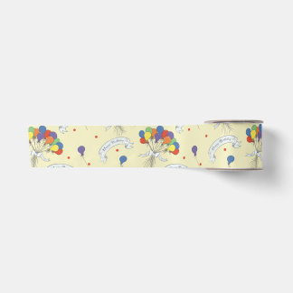Birthday Wishes - Pastel Yellow Satinband