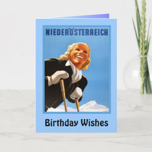 Birthday Wishs, Nierderosterreich Karte