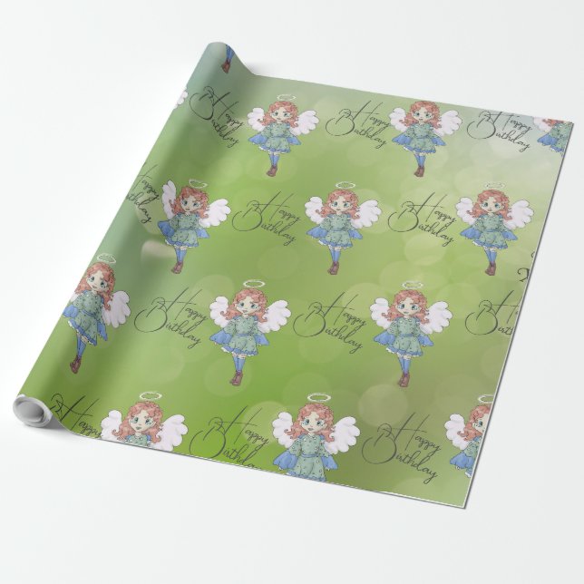 Birthday Wrapping Paper Geschenkpapier (Ungerollt)