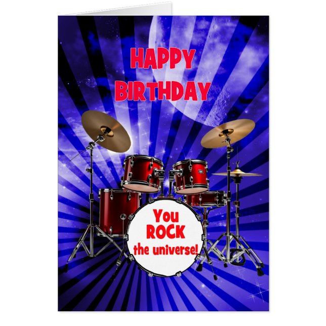 Birthday You Rock Drums (Vorne)