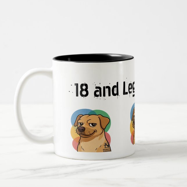 birthdays Mug Zweifarbige Tasse (Links)