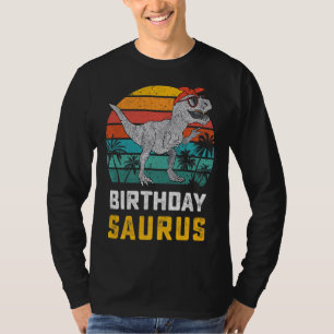 Birthdaysaurus T Rex Dinosaur Birth Day Saurus Kid T-Shirt