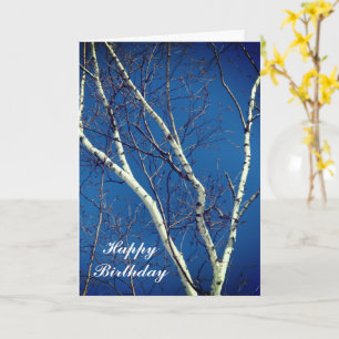 Birthier Blanc Sky Nature Carte Anniversaire