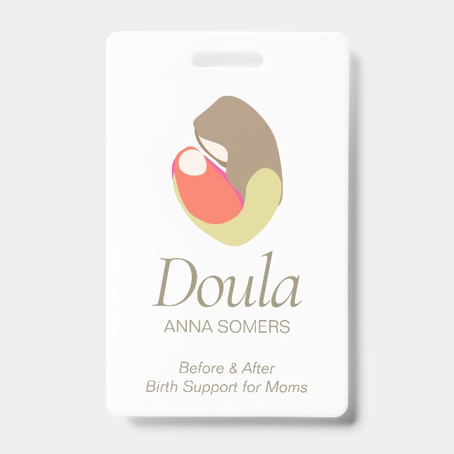 Birthing Coach Doula Midfrau Mutter und Baby Ausweis (Vorderseite)
