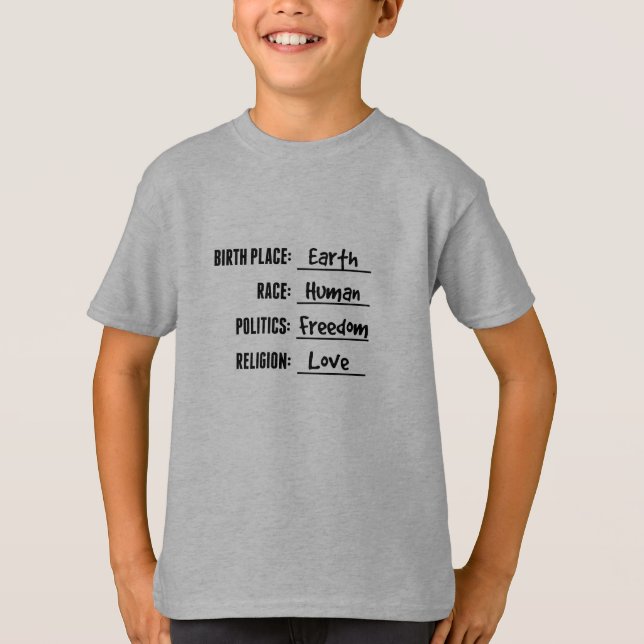 BIRTHPLACE EARTH KIDS T-SHIRT (Devant)